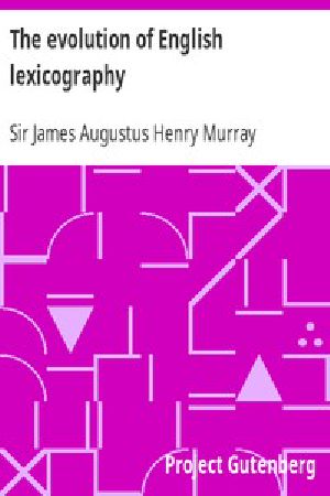 [Gutenberg 11694] • The evolution of English lexicography